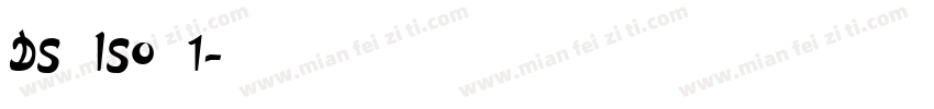 DS ISO 1字体转换